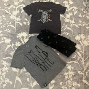 Lot 2 Tees (Calvin Klein & Nautical Slyfox Threads) & 365 Kids shorts Sz Small